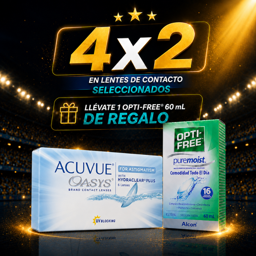 PACK MUNDIAL x 4 Cajas - Acuvue Oasys para Astigmatismo con Hydraclear Plus