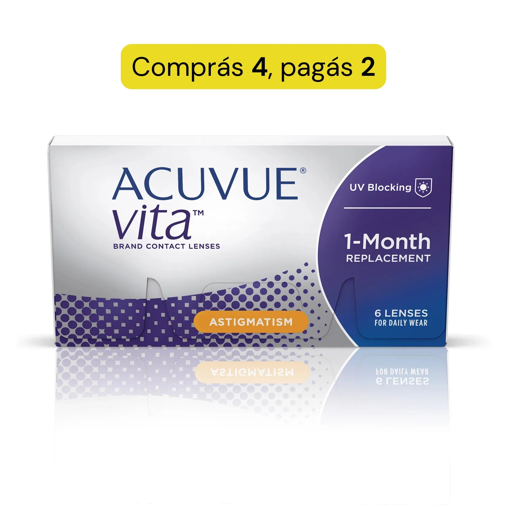 PACK MUNDIAL x 4 Cajas - Acuvue Vita™ para Astigmatismo