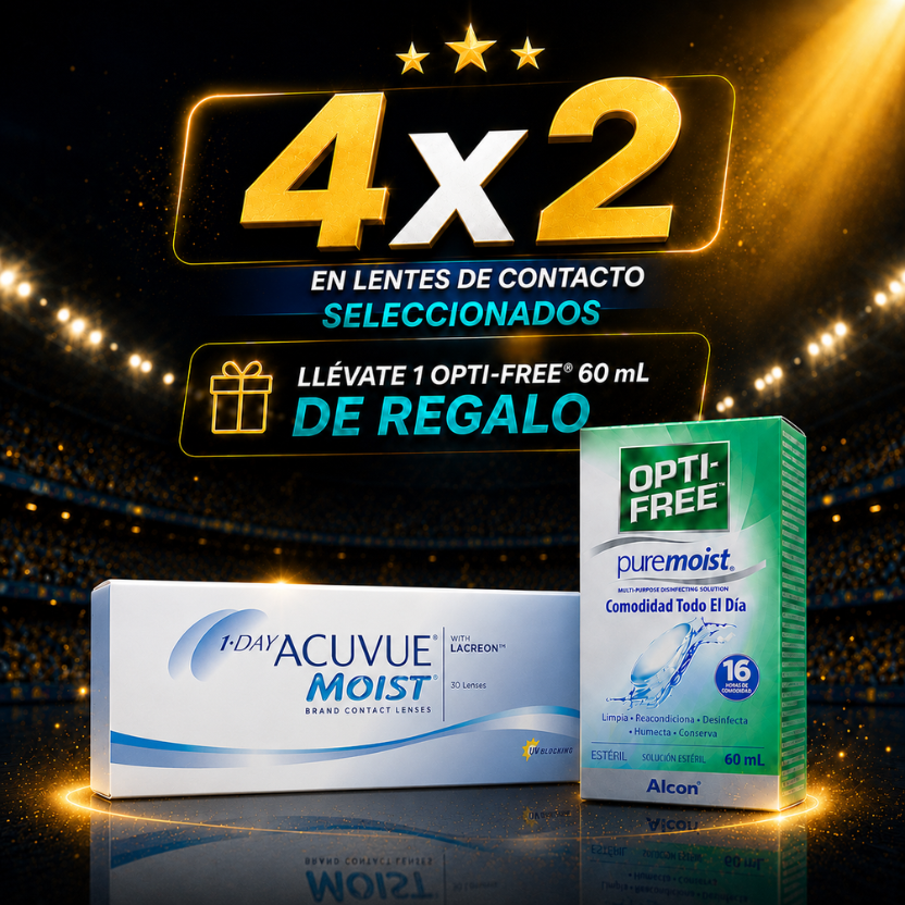 PACK MUNDIAL x 4 Cajas -1-Day Acuvue Moist con LACREON